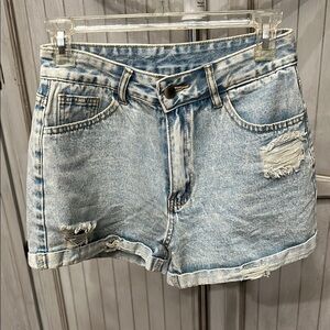 Denim Distressed Women's Shorts